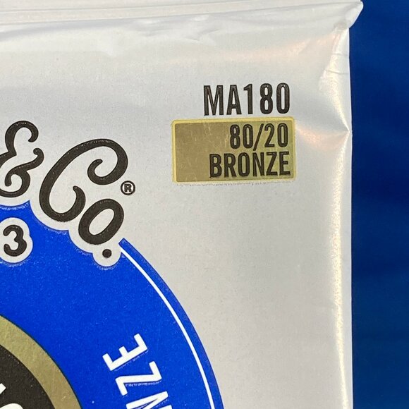 Martin MA180 Acoustic SP 80/20 Bronze Guitar Strings 10/47 Ext Light 12-String - Picture 3 of 3